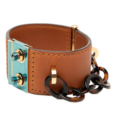 ルイ ヴィトン ロックミー ノマド ブレスレット M65268 ブラウン ゴールド レザー メッキ プラスチック レディース LOUIS VUITTON 【中古】