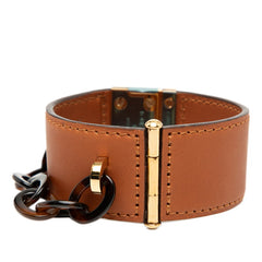 ルイ ヴィトン ロックミー ノマド ブレスレット M65268 ブラウン ゴールド レザー メッキ プラスチック レディース LOUIS VUITTON 【中古】