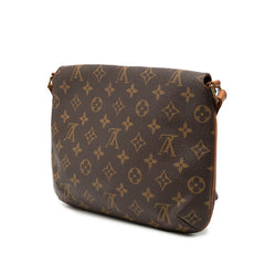 ルイ ヴィトン モノグラム ミュゼット タンゴ ショート ショルダーバッグ M51257 ブラウン PVC レザー レディース LOUIS VUITTON 【中古】
