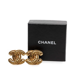 シャネル マトラッセ ココマーク イヤリング ゴールド メッキ レディース CHANEL 【中古】