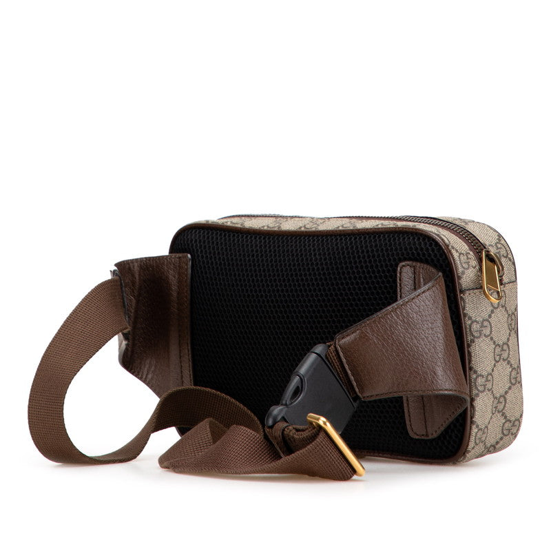 グッチ GGスプリーム オフィディア ベルトバッグ ボディバッグ 574796 ベージュ ブラウン PVC レザー レディース GUCCI 【中古】