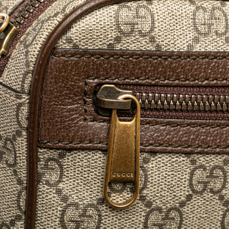 グッチ GGスプリーム オフィディア ベルトバッグ ボディバッグ 574796 ベージュ ブラウン PVC レザー レディース GUCCI 【中古】