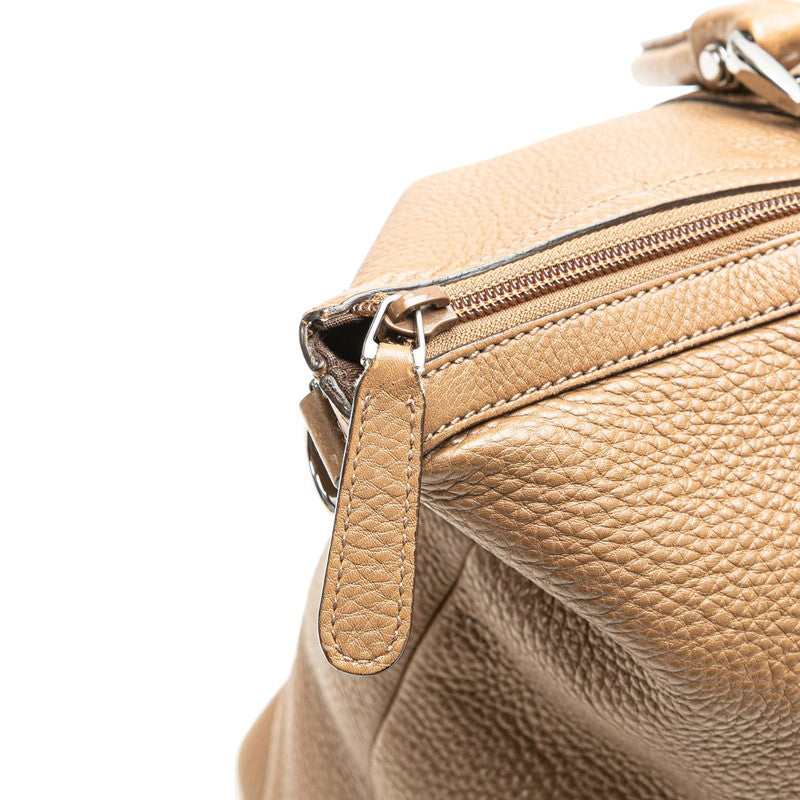 グッチ インターロッキングG トートバッグ ショルダーバッグ 2WAY 339550 ブラウン レザー レディース GUCCI 【中古】