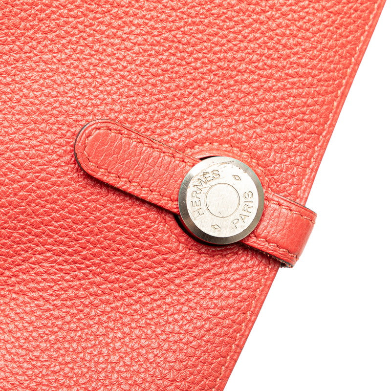 エルメス ドゴンロング 長財布 ローズキャンディ ピンク系 トゴ レディース HERMES 【中古】