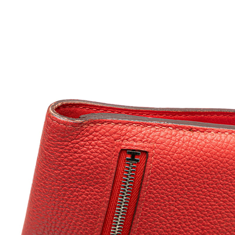 エルメス ドゴンロング 長財布 ローズキャンディ ピンク系 トゴ レディース HERMES 【中古】