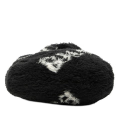 バレンシアガ エブリデイ ハンドバッグ ショルダーバッグ 2WAY 596564 ブラック フェイクファー レザー レディース BALENCIAGA 【中古】