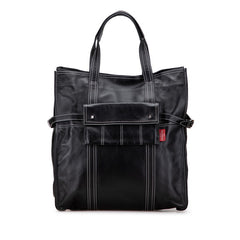 ヴァレンティノ トートバッグ ブラック レザー メンズ VALENTINO 【中古】