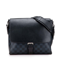 ルイ ヴィトン ダミエ コバルト ニューポート メッセンジャーPM ショルダーバッグ N41587 コバルトブルー PVC レザー レディース LOUIS VUITTON 【中古】