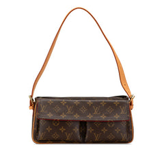 ルイ ヴィトン モノグラム ヴィバシテMM ワンショルダーバッグ M51164 ブラウン PVC レザー レディース LOUIS VUITTON 【中古】