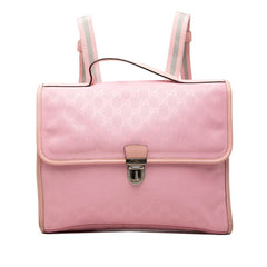 グッチ GGインプリメ リュック バックパック 271102 ピンク PVC レザー レディース GUCCI 中古