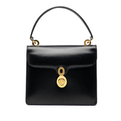 グッチ オールドグッチ ハンドバッグ ネイビー レザー レディース GUCCI 【中古】