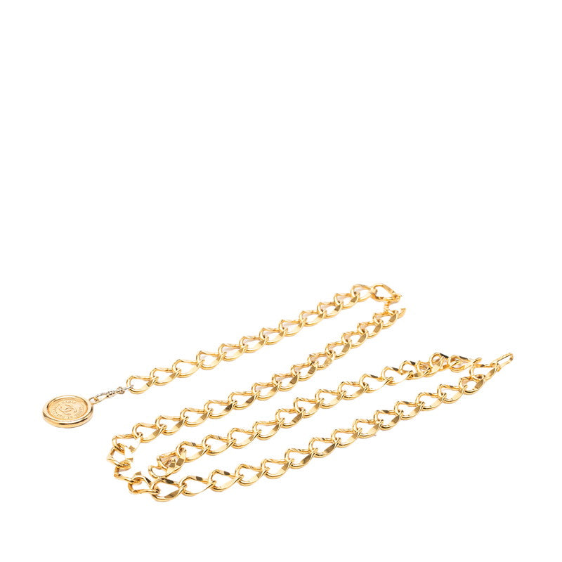 シャネル ココマーク 31 RUE CAMBON ル カンボン チェーンベルト ゴールド メッキ レディース CHANEL 【中古】