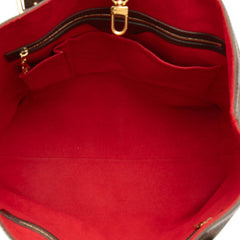 ルイ ヴィトン ダミエ ハムステッド GM ショルダーバッグ N51203 ブラウン PVC レザー レディース LOUIS VUITTON 【中古】