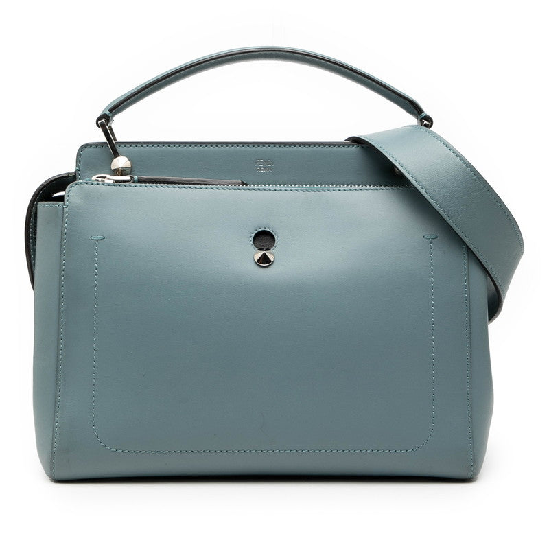 フェンディ ドットコム ハンドバッグ ショルダーバッグ 2WAY 8BN293 ブルー レザー レディース FENDI 【中古】