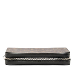 ルイ ヴィトン モノグラム マカサー ジッピーXL ラウンドジップ 長財布 M61506 ブラウン PVC レザー レディース LOUIS VUITTON 【中古】
