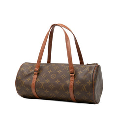 ルイ ヴィトン モノグラム パピヨン30 ショルダーバッグ ハンドバッグ M51365 ブラウン PVC レザー レディース LOUIS VUITTON 【中古】