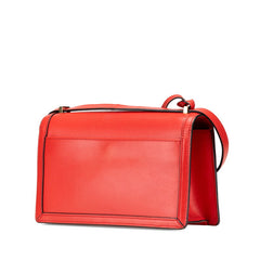 ロエベ バルセロナ ショルダーバッグ レッド レザー レディース LOEWE 【中古】