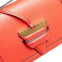 ロエベ バルセロナ ショルダーバッグ レッド レザー レディース LOEWE 【中古】