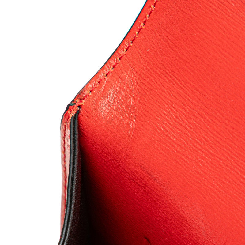 ロエベ バルセロナ ショルダーバッグ レッド レザー レディース LOEWE 【中古】