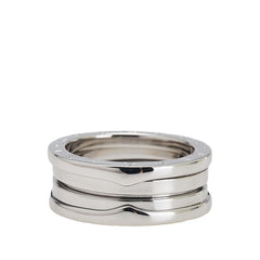ブルガリ ビーゼロワン 2バンド リング 指輪 #52 K18WG ホワイトゴールド レディース BVLGARI 【中古】