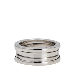 ブルガリ ビーゼロワン 2バンド リング 指輪 #52 K18WG ホワイトゴールド レディース BVLGARI 【中古】