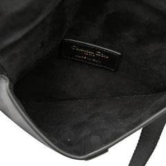 ディオール サドルバッグ ウエストバッグ チェストバッグ ショルダーバッグ 2WAY ブラック レザー レディース Dior 【中古】