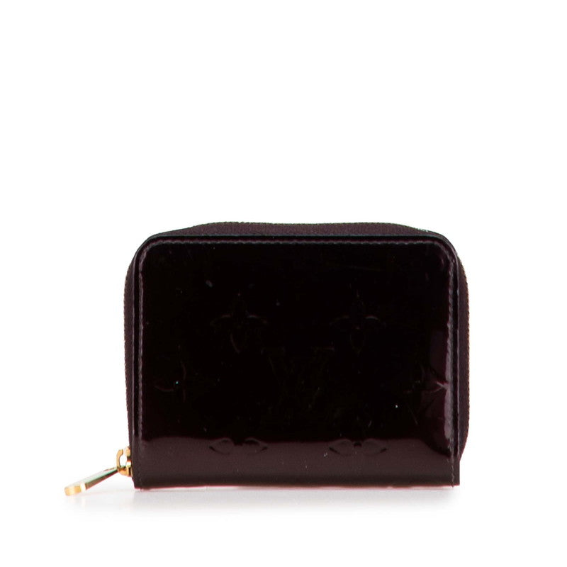 ルイ ヴィトン モノグラム ヴェルニ ジッピーコインパース コインケース M93607 アマラント パープル パテントレザー レディース LOUIS VUITTON 【中古】