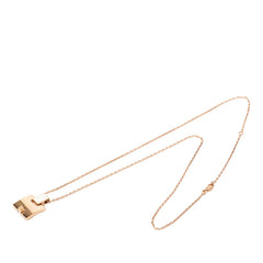 エルメス アイリーン ペンダントネックレス ピンクゴールド ホワイト メッキ レディース HERMES 【中古】