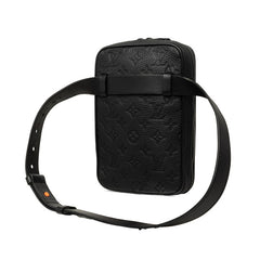 ルイ ヴィトン モノグラム トリヨン ユティリティ サイドバッグ ボディバッグ ショルダーバッグ 2WAY M53298 ノワール ブラック レザー メンズ LOUIS VUITTON 中古