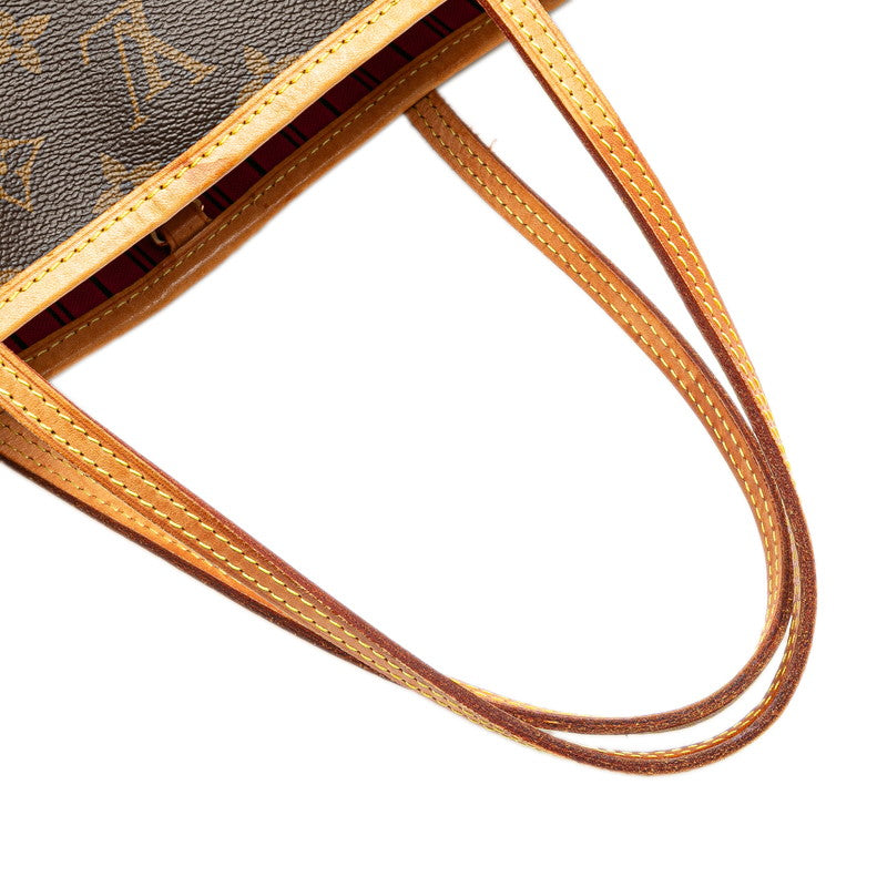 ルイ ヴィトン モノグラム ネヴァーフルPM ハンドバッグ トートバッグ M41245 ブラウン PVC レザー レディース LOUIS VUITTON 【中古】