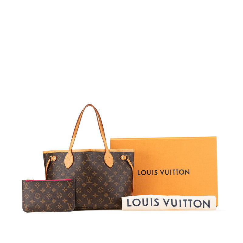 ルイ ヴィトン モノグラム ネヴァーフルPM ハンドバッグ トートバッグ M41245 ブラウン PVC レザー レディース LOUIS VUITTON 【中古】