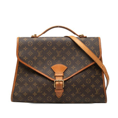 ルイ ヴィトン モノグラム ビバリー ハンドバッグ ショルダーバッグ 2WAY M51120 ブラウン PVC レザー レディース LOUIS VUITTON 【中古】