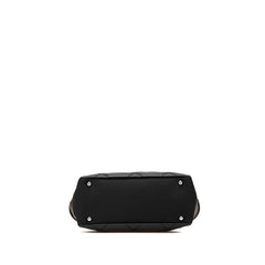 シャネル パリビアリッツトートPM トートバッグ ショルダーバッグ ブラック レザー コーティングキャンバス レディース CHANEL 【中古】