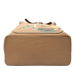 ロエベ ゴヤ ライオン ロゴ リュック バックパック ブラウン マルチカラー レザー レディース LOEWE 【中古】