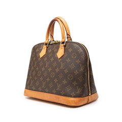 ルイ ヴィトン モノグラム アルマ ハンドバッグ M51130 ブラウン PVC レザー レディース LOUIS VUITTON 【中古】
