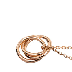 カルティエ トリニティ ペンダント ネックレス ピンクサファイヤ K18PG ピンクゴールド 750 レディース CARTIER 【中古】