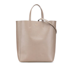 セリーヌ バーティカル カバ スモール トートバッグ ショルダーバッグ 2WAY 176183 ベージュ レザー レディース CELINE 【中古】