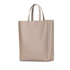 セリーヌ バーティカル カバ スモール トートバッグ ショルダーバッグ 2WAY 176183 ベージュ レザー レディース CELINE 【中古】