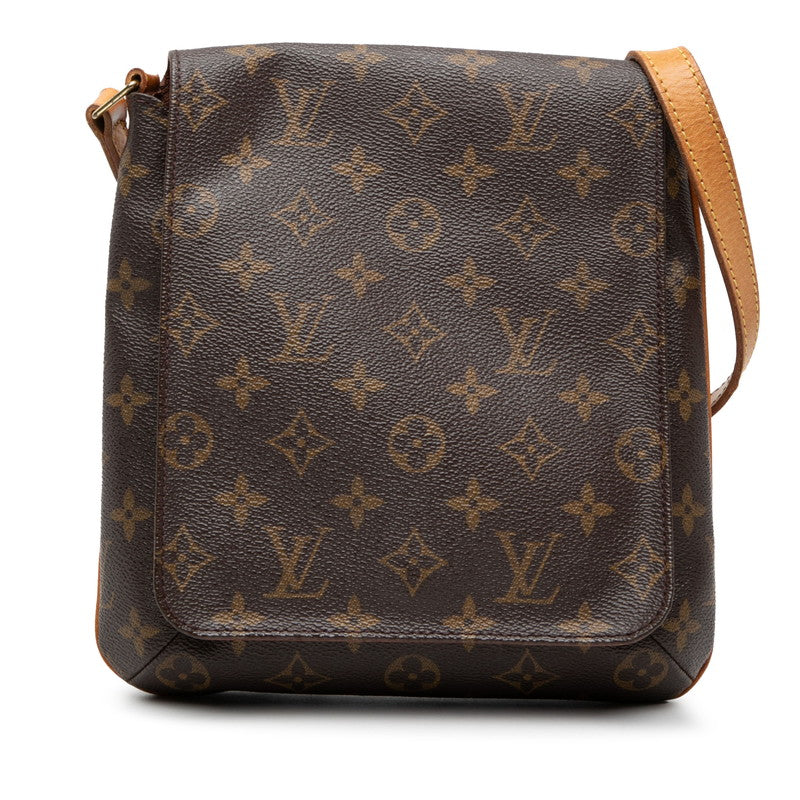 ルイ ヴィトン モノグラム ミュゼットサルサ ショート ショルダーバッグ M51258 ブラウン PVC レザー レディース LOUIS VUITTON 【中古】