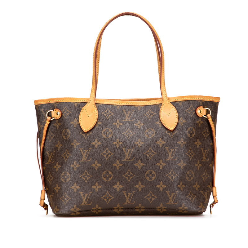 ルイ ヴィトン モノグラム ネヴァーフルPM ハンドバッグ トートバッグ M40155 ブラウン PVC レザー レディース LOUIS VUITTON 【中古】
