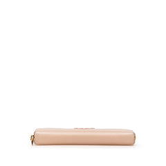 プラダ ラウンドファスナー 長財布 ベージュ ピンク サフィアーノ レザー レディース PRADA 【中古】