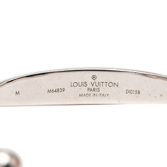 ルイ ヴィトン モノグラム ジョンク ブレスレット サイズ：M M64839 シルバー メタル メンズ LOUIS VUITTON 【中古】