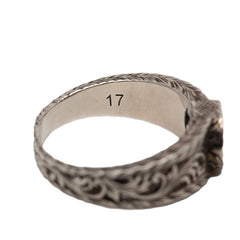 グッチ インターロッキングG アラベスク リング 指輪 #17 SV925 シルバー レディース GUCCI 【中古】