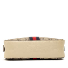 グッチ GGスプリーム オフィディア 斜め掛け ショルダーバッグ 681064 ベージュ アイボリー PVC レザー レディース GUCCI 【中古】