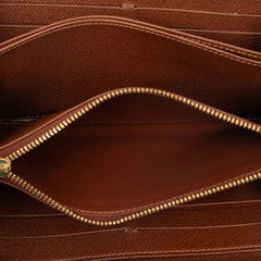 ルイ ヴィトン モノグラム ジッピーウォレット ラウンドファスナー 長財布 M60017 ブラウン PVC レディース LOUIS VUITTON 【中古】