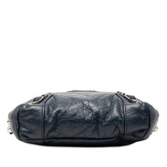 バレンシアガ クラシック レポーター XS 斜め掛け ショルダーバッグ 488795 ブルー レザー レディース BALENCIAGA 【中古】