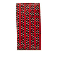 プラダ 長財布 札入れ レッド ブラック グレー サフィアーノレザー レディース PRADA 中古