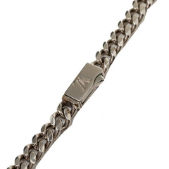 ルイ ヴィトン コリエ モノグラム ロウ チェーン ネックレス M01951 シルバー レッド オレンジ メタル レディース LOUIS VUITTON 中古