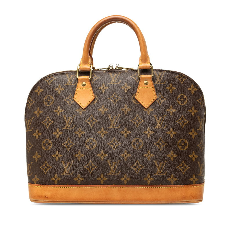 ルイ ヴィトン モノグラム アルマPM 旧型 ハンドバッグ M51130 ブラウン PVC レザー レディース LOUIS VUITTON 中古