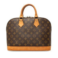 ルイ ヴィトン モノグラム アルマPM 旧型 ハンドバッグ M51130 ブラウン PVC レザー レディース LOUIS VUITTON 中古